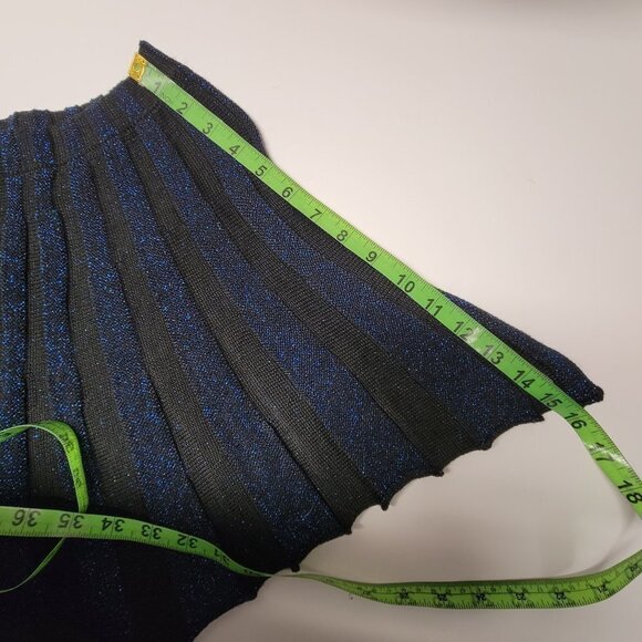 BLUE Glitter Stretchy Tunic Knit Dress or Glitter Top One Size - Picture 7 of 12